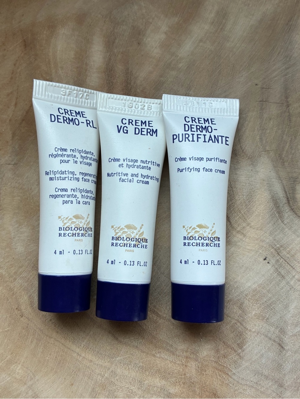 Biologique Recherche Deluxe Sample Face Cream Set VG Derm Dermo-Purifiante RL